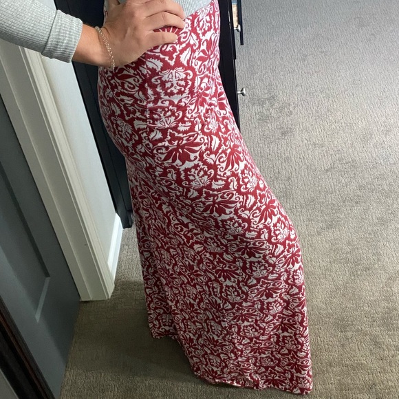 Promesa Dresses & Skirts - Red and White Maxi Skirt